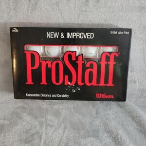 Prostaff 1,2 3 4 fritolay logo golf balls wilson unused open box assorted